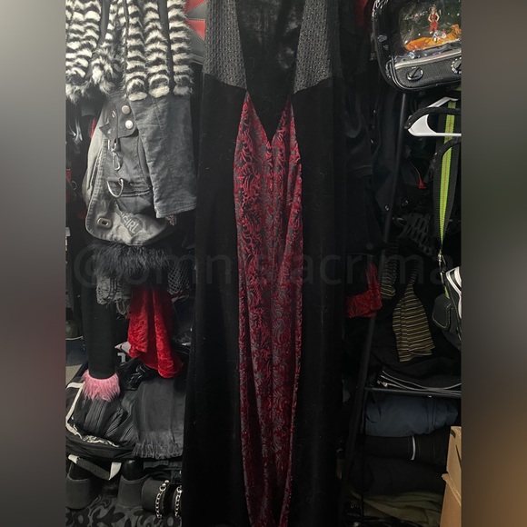 RARE 2001 Lip Service Kiss This Fist Maxi Dress w/ Shrug - Picture 10 of 12